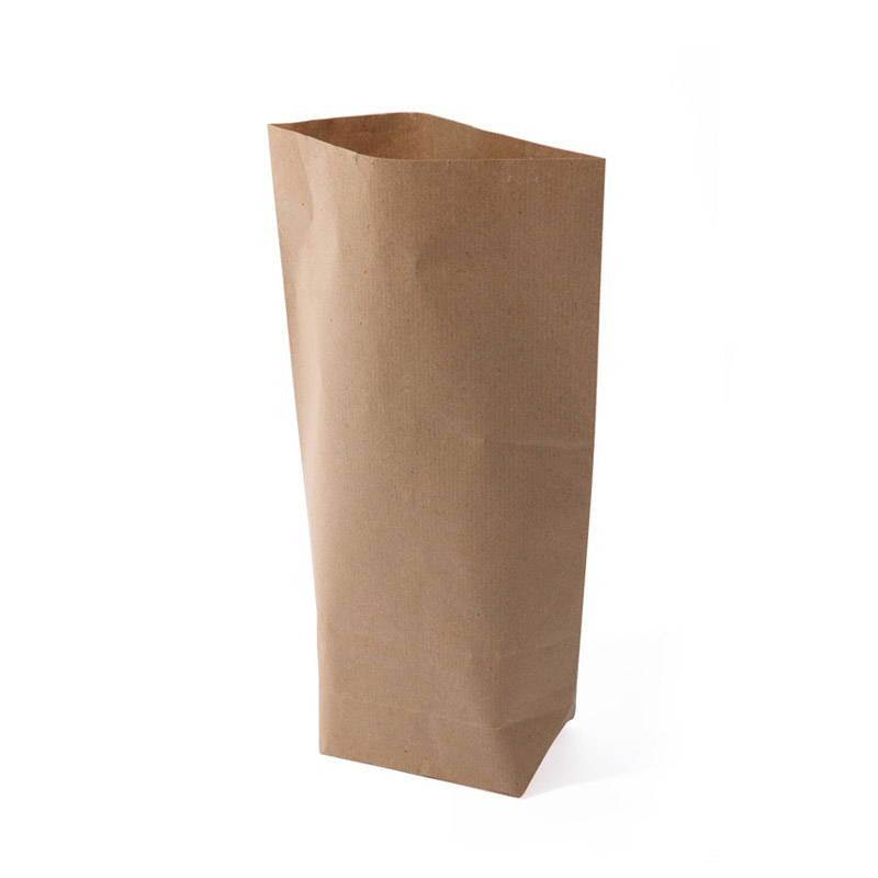 Comprar bolsas de papel sin asa base hexagonal de papel kraft.
